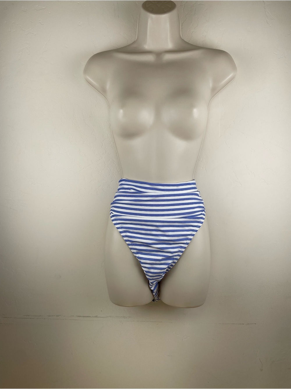 Time and Tru Blue & White Striped Bikini Bottom
